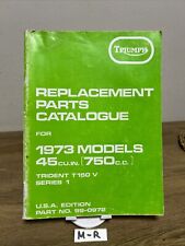Triumph parts catalogue usato  San Mauro Torinese