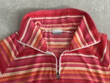 Columbia Polar QuarterZip Sweter Damski1X Różowe paski Turystyka Camping Gorpcore na sprzedaż  Wysyłka do Poland