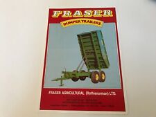 Fraser agricultural dumper for sale  KENDAL