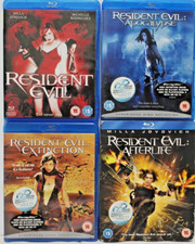 The Resident Evil 1 2 3 4 Coleção Blu-ray Apocalypse Extinction Afterlife Muito Bom Estado Usado comprar usado  Enviando para Brazil