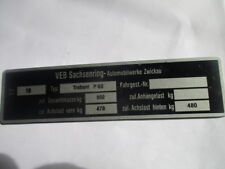 Typenschild plate schild gebraucht kaufen  Deutschland