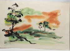 Watercolor painting landscape for sale  Pittsburgh