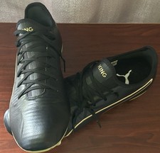 Chuteiras de futebol Puma King Pro FG (preto/dourado) masculinas tamanho 11 NOVAS HTF comprar usado  Enviando para Brazil