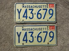 1971 massachusetts license for sale  Acworth
