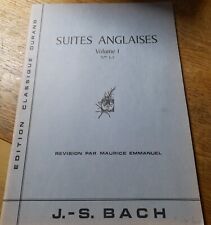 Bach suites anglaises d'occasion  Noyelles-sous-Lens