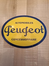 Plaque émaillée peugeot d'occasion  Guérigny