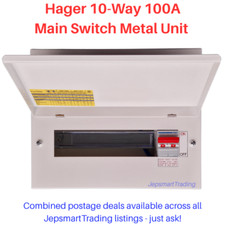 Hager 10way 100a for sale  BINGLEY