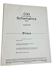 Mcintosh original c33 for sale  North Tonawanda