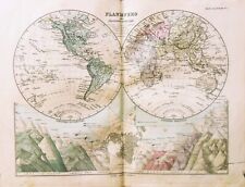 Mappa antica planisfero usato  Monterosso Almo