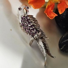 Broche vintage perroquet d'occasion  Le Luc