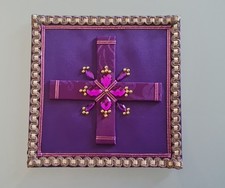 Palla Copricalice Viola Liturgia Paramenti Casula Pianeta Piviale Mitra Camice, usado comprar usado  Enviando para Brazil