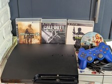 Cabos e jogos de controle Sony PlayStation 3 Slim PS3 CECH-2101A 2 testados comprar usado  Enviando para Brazil