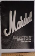 MARSHALL Valvestate Combo & Head Handbook 1991/92 livreto (SEM amplificador) comprar usado  Enviando para Brazil