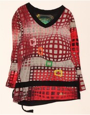 Blusa gráfica feminina DESIGUAL manga longa Reino Unido 18 GG vermelha geométrica UD14 comprar usado Blusa gráfica feminina DESIGUAL manga longa Reino Unido 18 GG vermelha geométrica UD14 comprar usado  Enviando para Brazil