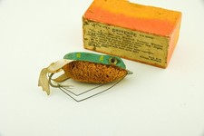 Isca de pesca antiga vintage Bronson Shurebite Frog minnow na caixa BH18 comprar usado  Enviando para Brazil