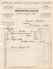 Invoice 1933 grappin d'occasion  Expédié en Belgium