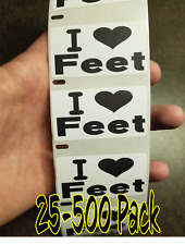 Love feet stickers for sale  Valparaiso