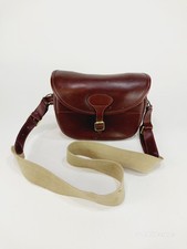 Bolso bandolera vintage de cuero marrón con carcasa de munición bolsa de caza segunda mano  Embacar hacia Mexico