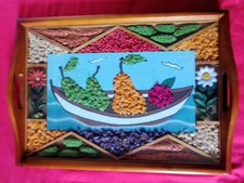 Vassoio legno con usato Vassoio legno con usato  Cardedu