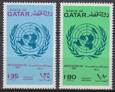 Qatar 1980 ** Mi.792/93 Tag der Vereinten Nationen UNO comprar usado  Enviando para Brazil