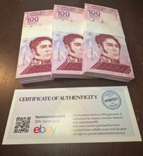 New venezuela 100 d'occasion  Expédié en Belgium