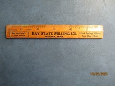 Bay State Milling Co. / Winona, Minn. - Régua de madeira 6" - Farinha WINGOLD comprar usado Bay State Milling Co. / Winona, Minn. - Régua de madeira 6" - Farinha WINGOLD comprar usado  Enviando para Brazil