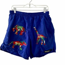 Baús de banho masculinos vintage Speedo azul vibrante tamanho grande resort de praia férias retrô comprar usado  Enviando para Brazil