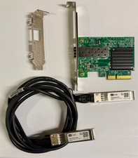 Adaptador de rede TRENDnet TEG-10GECSFP 10Gbps PCIe SFP+ 802.1Q perfil completo e baixo comprar usado Adaptador de rede TRENDnet TEG-10GECSFP 10Gbps PCIe SFP+ 802.1Q perfil completo e baixo comprar usado  Enviando para Brazil