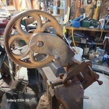 Roda giratória de ferro fundido carrinho de fábrica ferro fundido 15" com roda e ferragens de 6,5" comprar usado  Enviando para Brazil