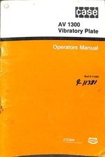 Case AV 1300 Placa Vibratória Operadores Manual J I Case Tenneco comprar usado  Enviando para Brazil