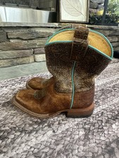 Sapatos de cowboy Anderson Bean Boot Company infantil menina ocidental tamanho 2 marrom turquesa comprar usado  Enviando para Brazil