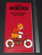 Brochure cycles mercier d'occasion  Vendat