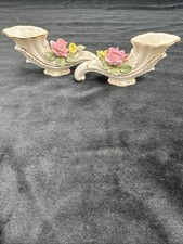 Vtg dresdan vases for sale  Llano