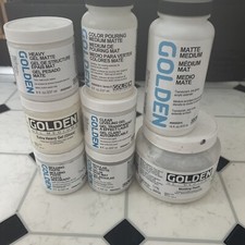 🎨 Lote de 8 🎨 PINTURA ACRÍLICA DORADA Medianos Usados Ver fotos para ver estado segunda mano  Embacar hacia Mexico
