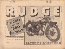 Publicité motocyclettes rudge d'occasion  France