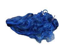 Disfraz de peluca de cabello sintético de Halloween azul/negro 16" rizado grumo en extensión segunda mano  Embacar hacia Mexico