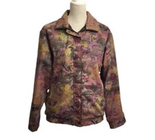 Quebra-vento feminino Forresters forrado com zíper completo pequeno multicolorido feito nos EUA comprar usado  Enviando para Brazil