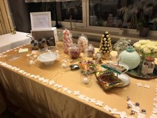 Tischdecke gold hochzeiten gebraucht kaufen  Schömberg