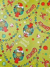 Grinch christmas wrapping for sale  SWANSEA