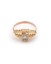 Bague retro solitaire d'occasion  Paris IV