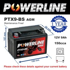 Motorcycle battery suzuki for sale  UK