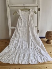 Antique christening gown for sale  CREWKERNE