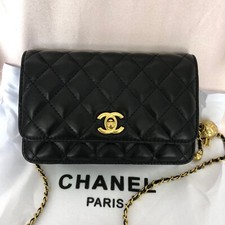 ✧Chanel✧ black calf leather ladies bag comprar usado  Enviando para Brazil
