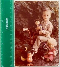 1986 URSS bonecas triciclo infantil brinquedos infantis bicicleta foto vintage, usado comprar usado  Enviando para Brazil
