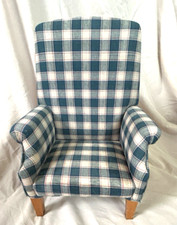 Blue plaid teddy for sale  Plymouth