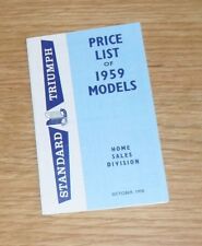 Triumph standard price for sale  FAREHAM