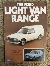 Ford light vans for sale  COLCHESTER