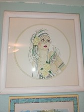 Art deco aquarell gebraucht kaufen  Hamburg