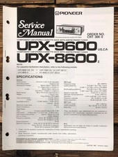 Manual de serviço de cassete de carro Pioneer UPX-8600 UPX-9600 *original* comprar usado  Enviando para Brazil