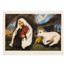 Marc Chagall- Litografia "Loneliness" comprar usado  Enviando para Brazil